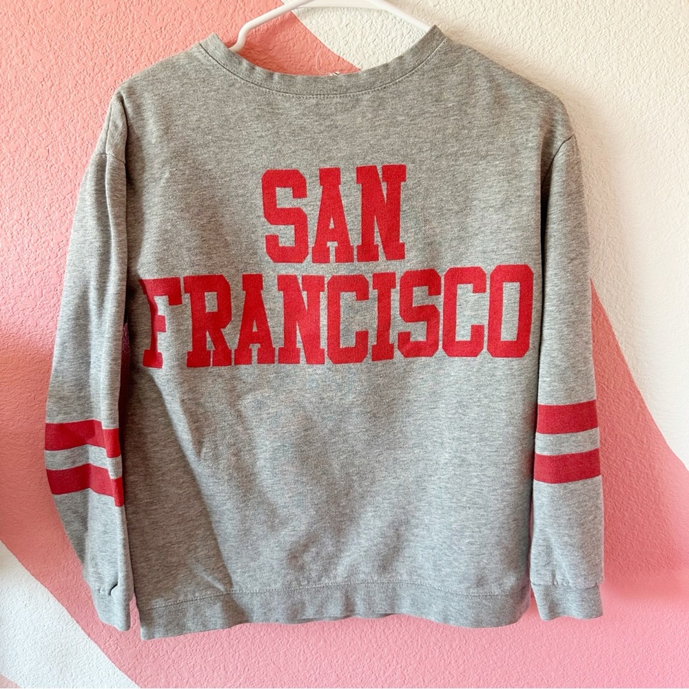 Gray San Francisco 49ers Sweatshirt with Red Accents XS